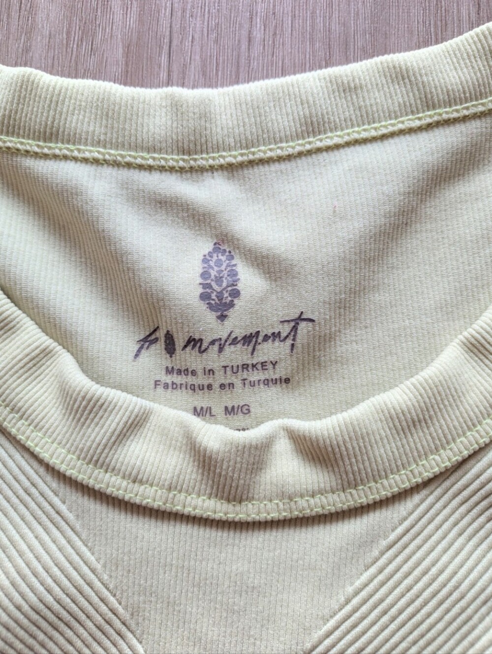 FP Movement Free Throw Crop Tank - Light Yellow - Picture 2 of 5